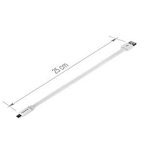 Кабель ColorWay USB - micro USB (M/M), 0.25 м, White (CW-CBUM-MUM25W)
