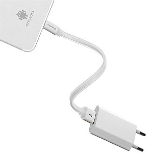 Кабель ColorWay USB - micro USB (M/M), 0.25 м, White (CW-CBUM-MUM25W)