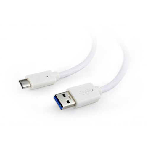 Кабель Cablexpert USB - USB Type-C V 3.0 (M/M), 0.5 м, преміум, білий (CCP-USB3-AMCM-W-0.5M) 
