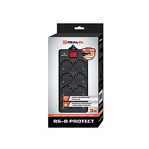 Фільтр живлення REAL-EL RS-8 Protect