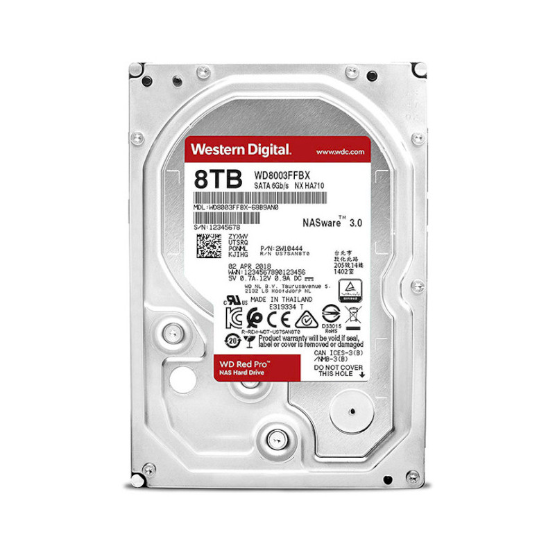Накопичувач HDD SATA 8.0TB WD Red Pro NAS 7200rpm 256MB (WD8003FFBX)
