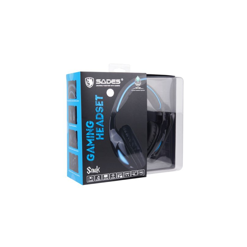 Гарнітура Sades SA-902 Black/Blue (sa902blj)