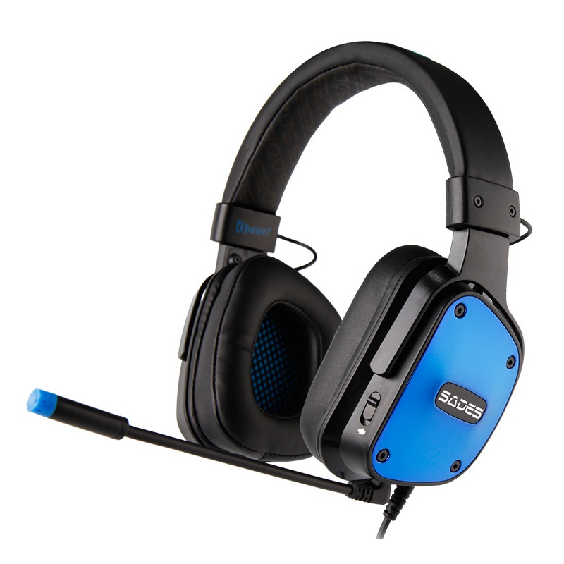 Гарнітура Sades SA-722 Dpower Black/Blue (sa722blj)