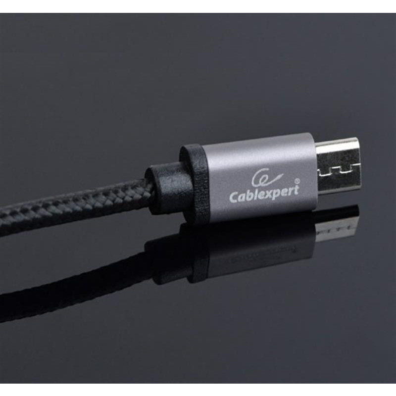 Кабель Cablexpert USB - micro USB V 2.0 (M/M), 1.8 м, чорний (CCB-mUSB2B-AMBM-6) 