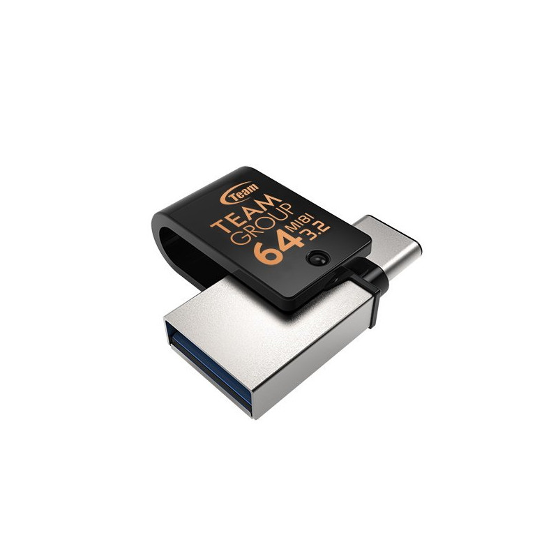 Флеш-накопичувач USB3.1 64GB OTG Type-C Team M181 Black (TM181364GB01)