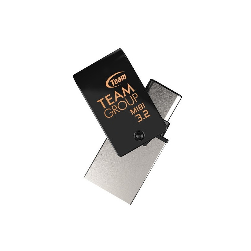 Флеш-накопичувач USB3.1 64GB OTG Type-C Team M181 Black (TM181364GB01)