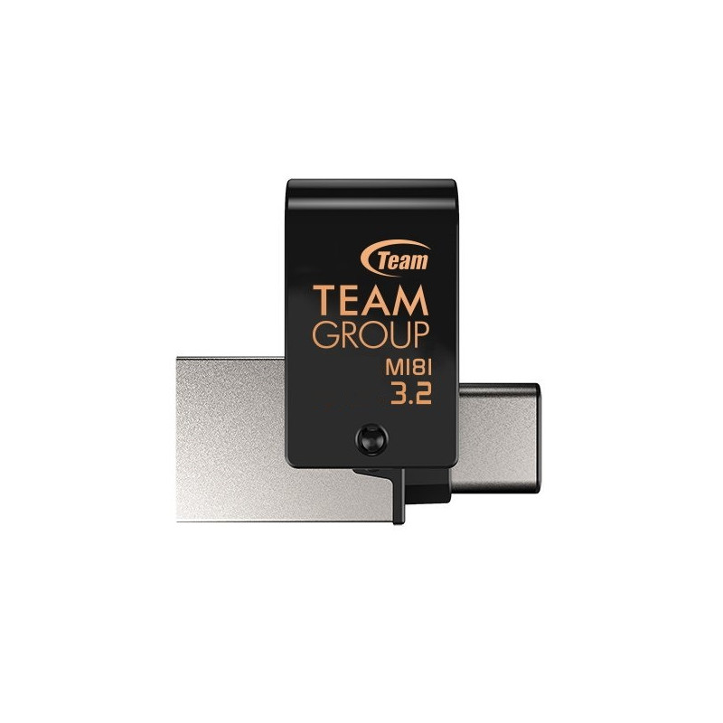 Флеш-накопичувач USB3.1 64GB OTG Type-C Team M181 Black (TM181364GB01)