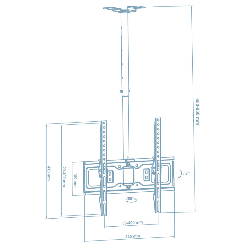 Кронштейн Walfix CM-41B (VESA400х400)