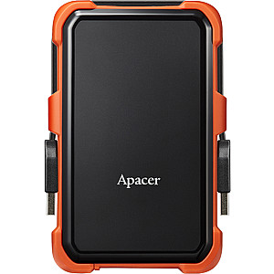 Зовнішній жорсткий диск 2.5" USB 2.0TB Apacer AC630 Black/Orange (AP2TBAC630T-1)