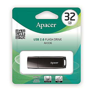Флеш-накопичувач USB 32GB Apacer AH336 Black (AP32GAH336B-1)