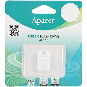 Флеш-накопичувач USB 32GB Apacer AH116 White (AP32GAH116W-1)