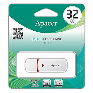 Флеш-накопичувач USB 32GB Apacer AH333 White (AP32GAH333W-1)