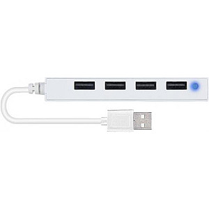 Концентратор USB2.0 SpeedLink Snappy Slim White (SL-140000-WE) 4хUSB2.0
