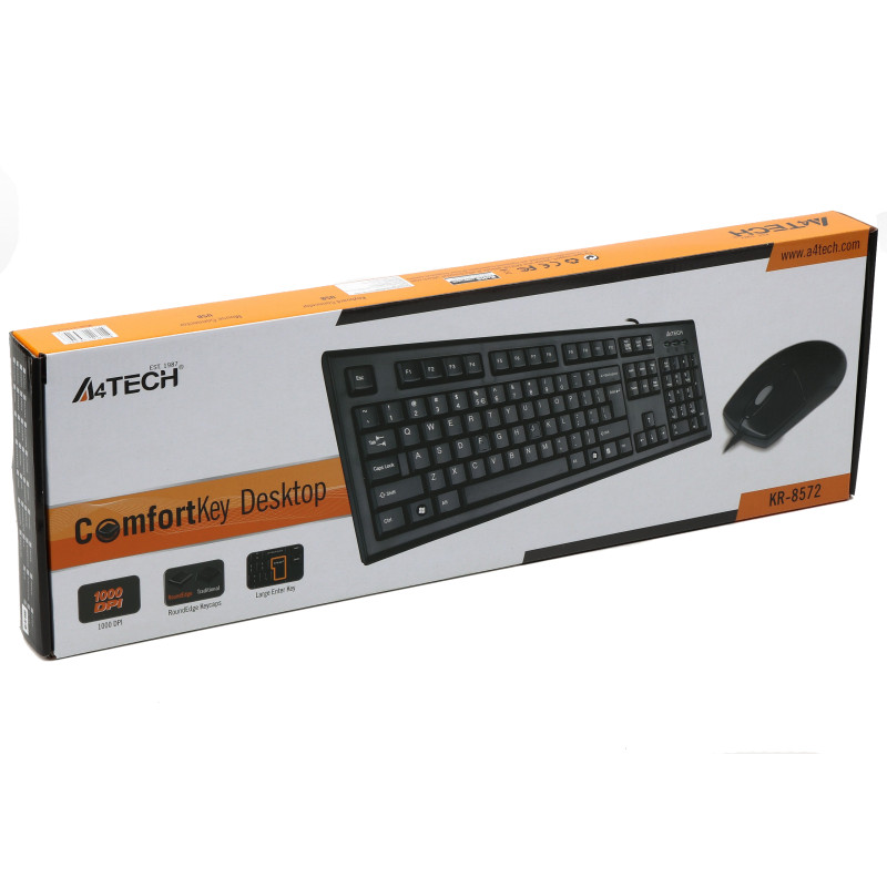 Комплект (клавіатура, мишка) A4Tech KR-8572 Black