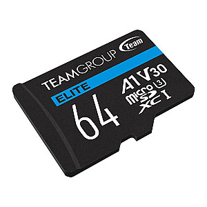 Карта пам`ятi MicroSDXC 64GB UHS-I/U3 Class 10 Team Elite (TEAUSDX64GIV30A103)