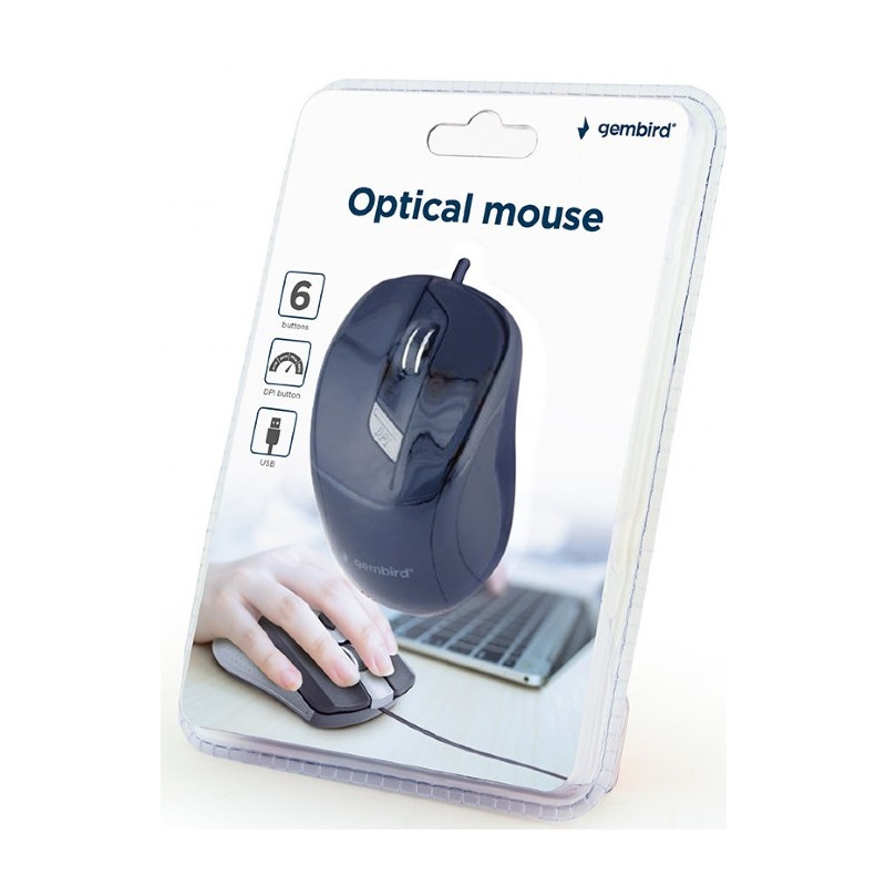 Миша Gembird MUS-6B-01 Black