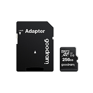 Карта пам`яті MicroSDXC 256GB UHS-I Class 10 GOODRAM + SD-adapter (M1AA-2560R12)