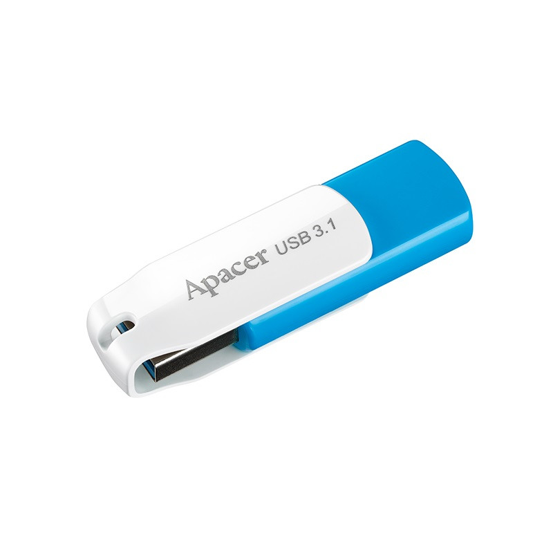 Флеш-накопичувач USB3.1 32GB Apacer AH357 Blue/White (AP32GAH357U-1)
