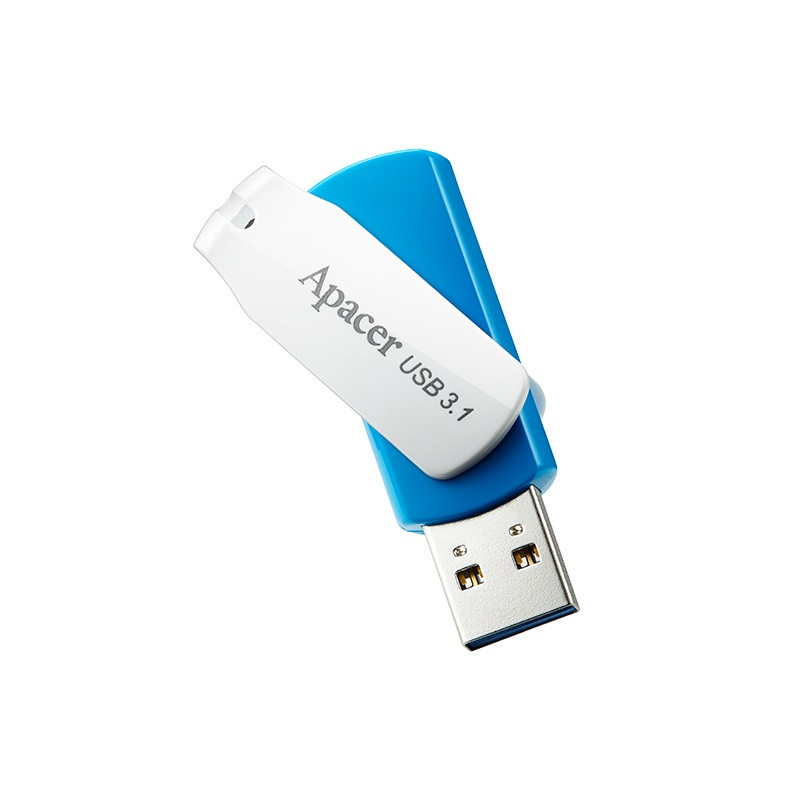Флеш-накопичувач USB3.1 32GB Apacer AH357 Blue/White (AP32GAH357U-1)