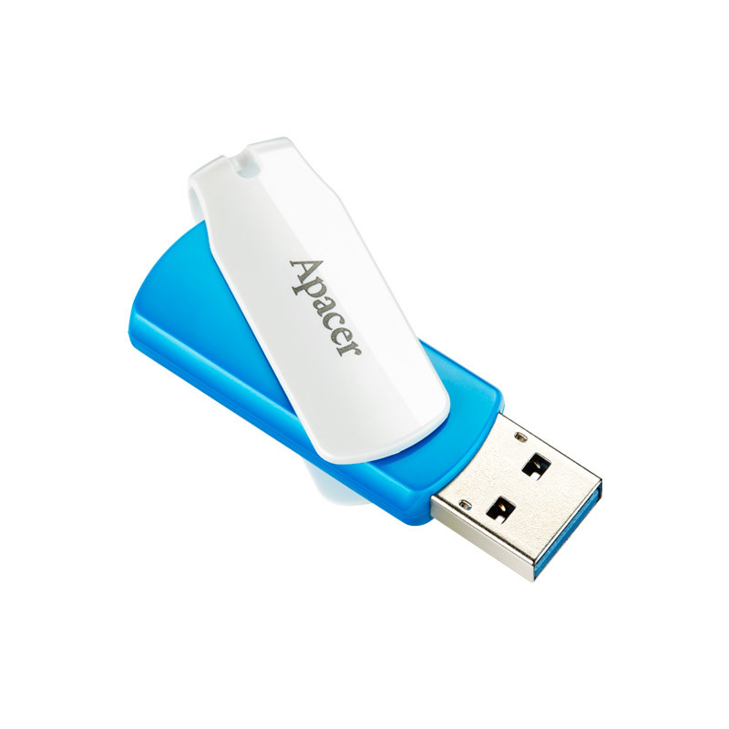 Флеш-накопичувач USB3.1  64GB Apacer AH357 Blue/White (AP64GAH357U-1)