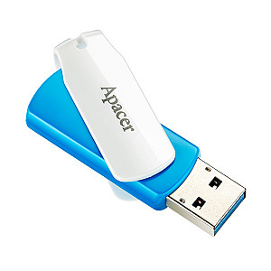 Флеш-накопичувач USB3.1  64GB Apacer AH357 Blue/White (AP64GAH357U-1)