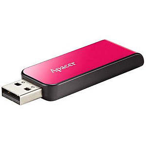 Флеш-накопичувач USB 16GB Apacer AH334 Pink (AP16GAH334P-1)