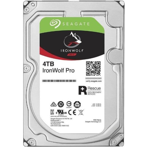 Накопичувач HDD SATA 4.0TB Seagate IronWolf Pro NAS 7200rpm 128MB (ST4000NE001)
