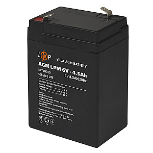 Акумуляторна батарея LogicPower LPM 6V 4.5AH (LPM 6 - 4.5 AH) AGM